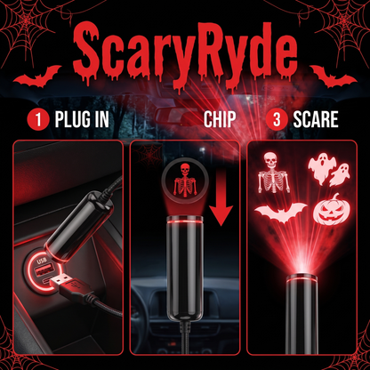 ScaryRyde - Halloween USB Projector